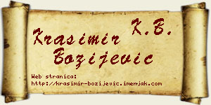 Krasimir Božijević vizit kartica